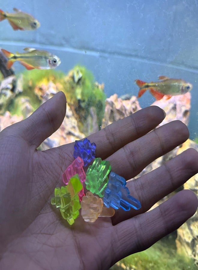 CTWPets Betta Stones Glow-in-The-Dark - Small Aquarium Decor, Luminous Betta Fish Tank Pebbles, Glow Rock Accents | 6 Pack - Image 3